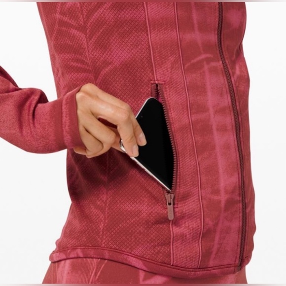 Lululemon Ebb street define jacket Chianti workout gym athleisure sporty Yoga 6 - Picture 7 of 17